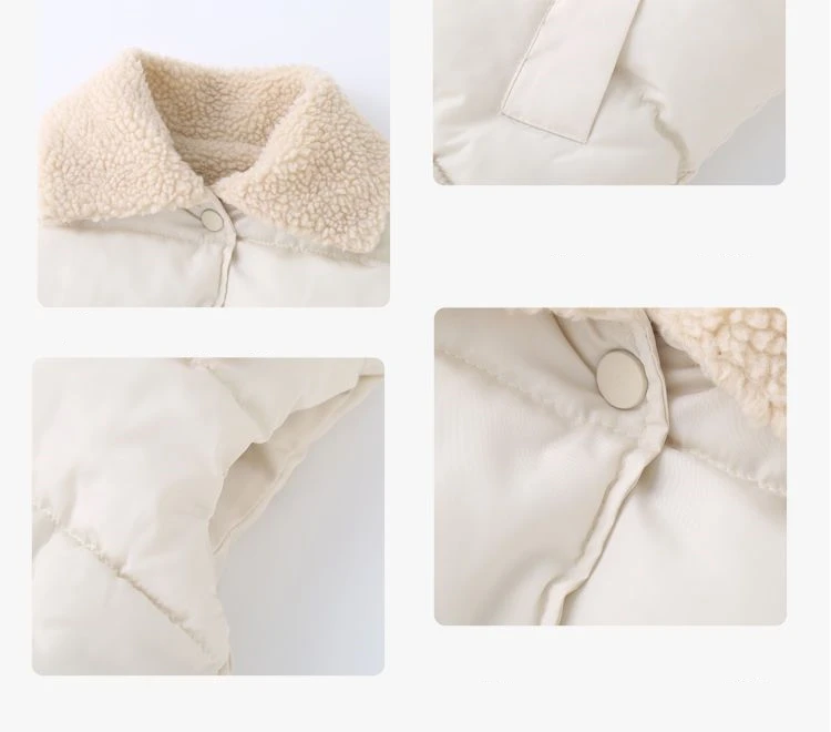 Children Cotton Vest Turn-down Collar Kids Winter Clothes Solid Color Sleeveless Waistcoats For Girls Boys Soft Outerwear Casual