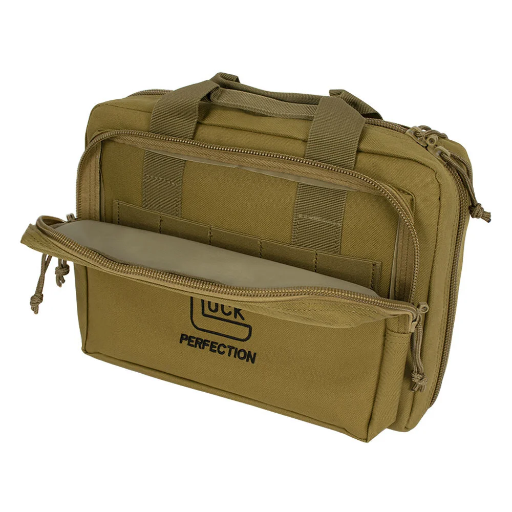 Tactical Glock Pistol Portable Storage Dual Gun Bag Magazine Pouch Handgun Range Case Holder For Colt 1911 Cz-75 Sig Sauer P365