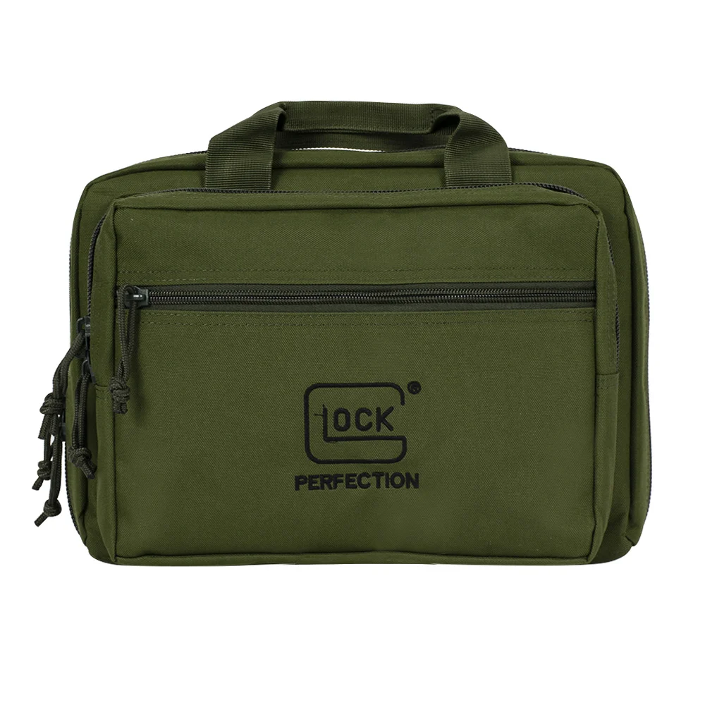 Tactical Glock Pistol Portable Storage Dual Gun Bag Magazine Pouch Handgun Range Case Holder For Colt 1911 Cz-75 Sig Sauer P365