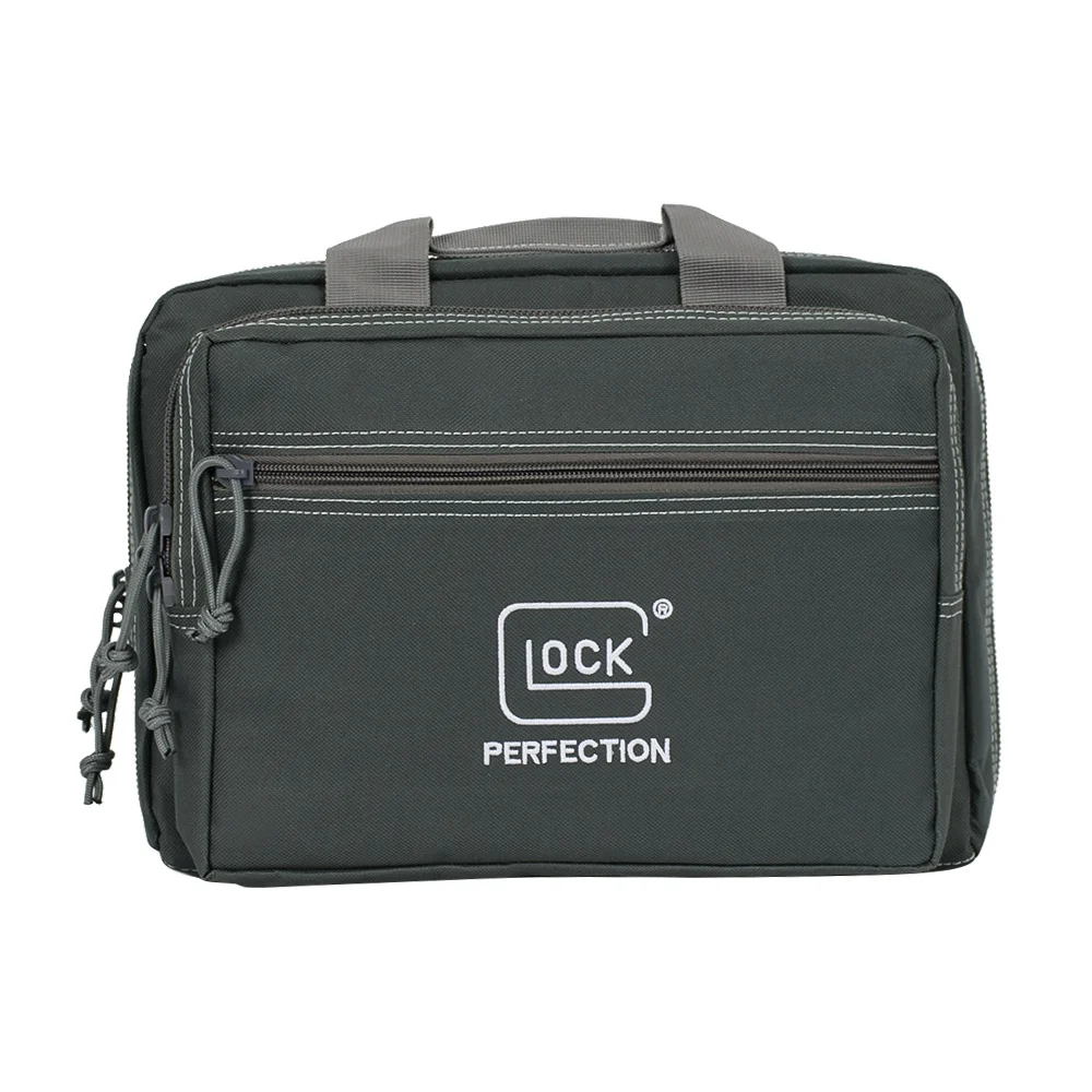 Tactical Glock Pistol Portable Storage Dual Gun Bag Magazine Pouch Handgun Range Case Holder For Colt 1911 Cz-75 Sig Sauer P365