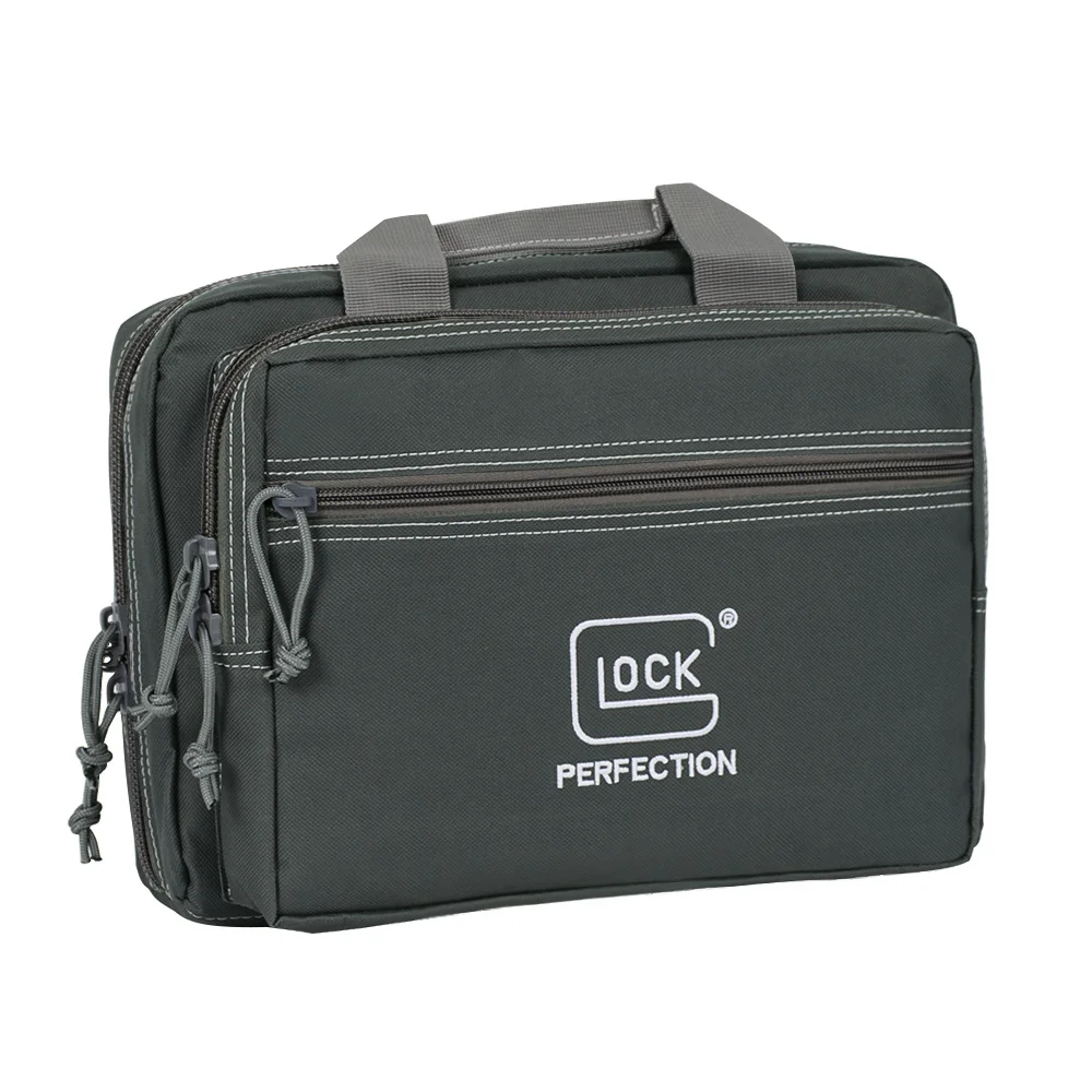 Tactical Glock Pistol Portable Storage Dual Gun Bag Magazine Pouch Handgun Range Case Holder For Colt 1911 Cz-75 Sig Sauer P365