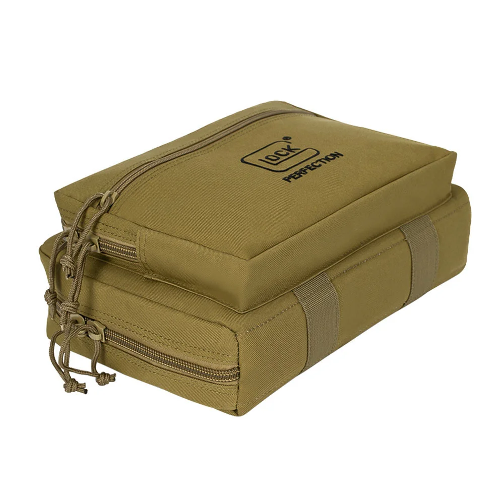 Tactical Glock Pistol Portable Storage Dual Gun Bag Magazine Pouch Handgun Range Case Holder For Colt 1911 Cz-75 Sig Sauer P365