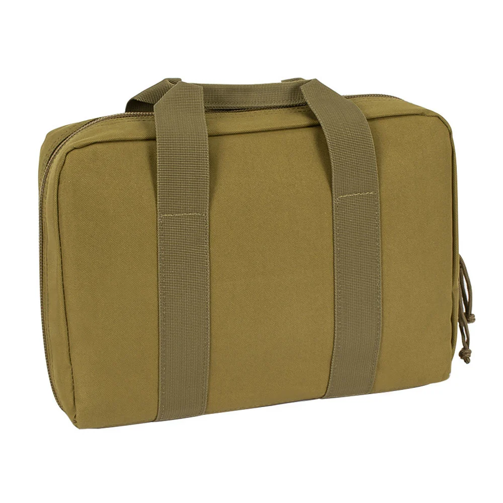 Tactical Glock Pistol Portable Storage Dual Gun Bag Magazine Pouch Handgun Range Case Holder For Colt 1911 Cz-75 Sig Sauer P365