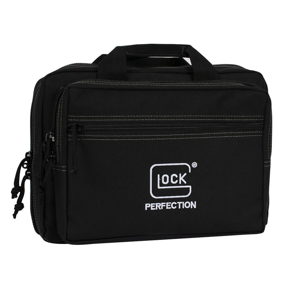 Tactical Glock Pistol Portable Storage Dual Gun Bag Magazine Pouch Handgun Range Case Holder For Colt 1911 Cz-75 Sig Sauer P365