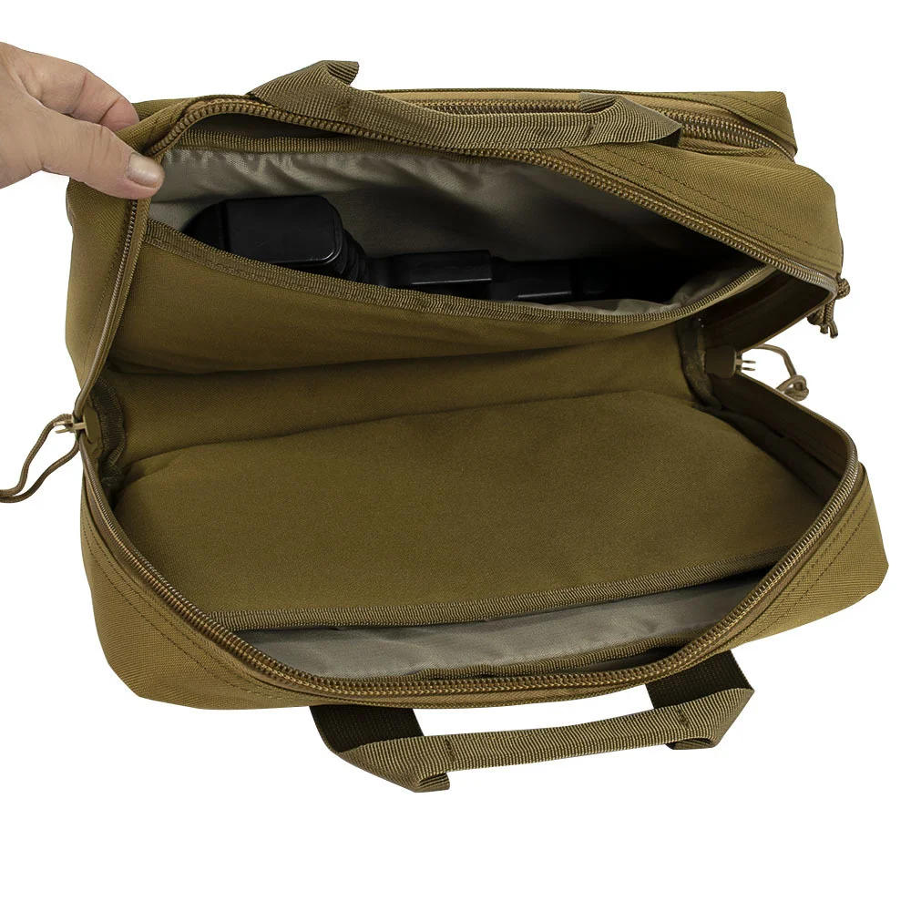 Tactical Glock Pistol Portable Storage Dual Gun Bag Magazine Pouch Handgun Range Case Holder For Colt 1911 Cz-75 Sig Sauer P365