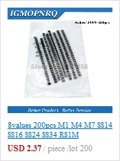 100pcs SMD diode SOD-123 1N5819 1N4007 1N4148 SOD123 SOD-323 1206 1N4148WS 1N5819WS B5819WS SOD323