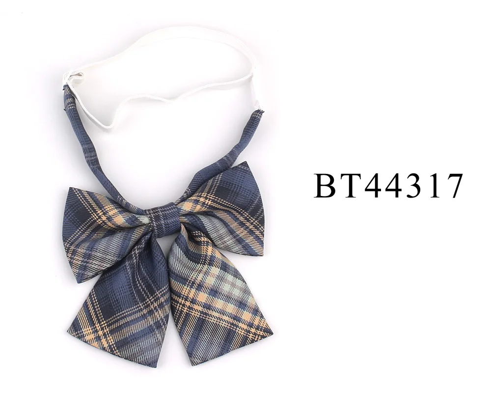 Ladies Plaid Bowtie Casual Bow Tie For Women Uniform Collar Butterf Bowknot Adult Check Bow Ties Cravats Cotton Girls Bowties