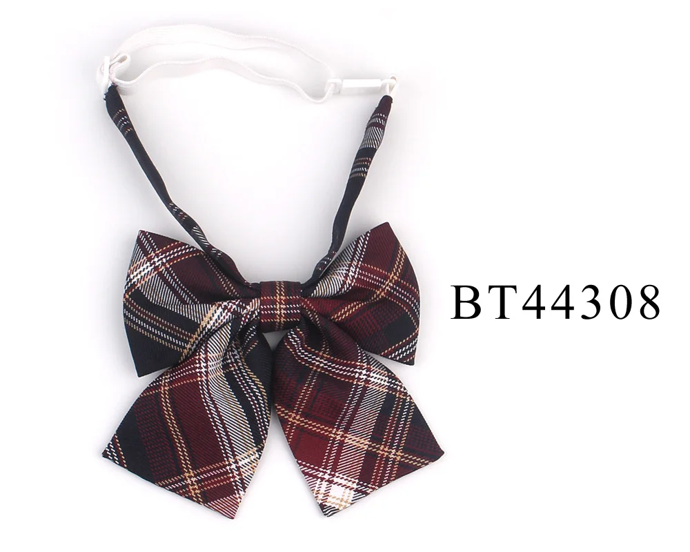 Ladies Plaid Bowtie Casual Bow Tie For Women Uniform Collar Butterf Bowknot Adult Check Bow Ties Cravats Cotton Girls Bowties