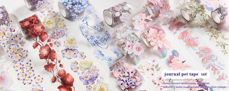 JIANWU 6pcs/set Basic Pattern Marble Plaid Stripe Decoration Washi Tape Set DIY Background Scrapbook Sticker Masking Tape Kawaii