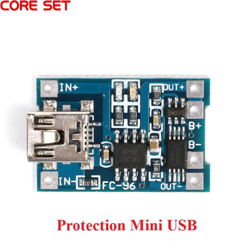 20Pcs/1pc 5V 1A Micro/Type-c/Mini 18650 TP4056 4056A Lithium Battery Charger Module Charging Board Protection Function Li-ion