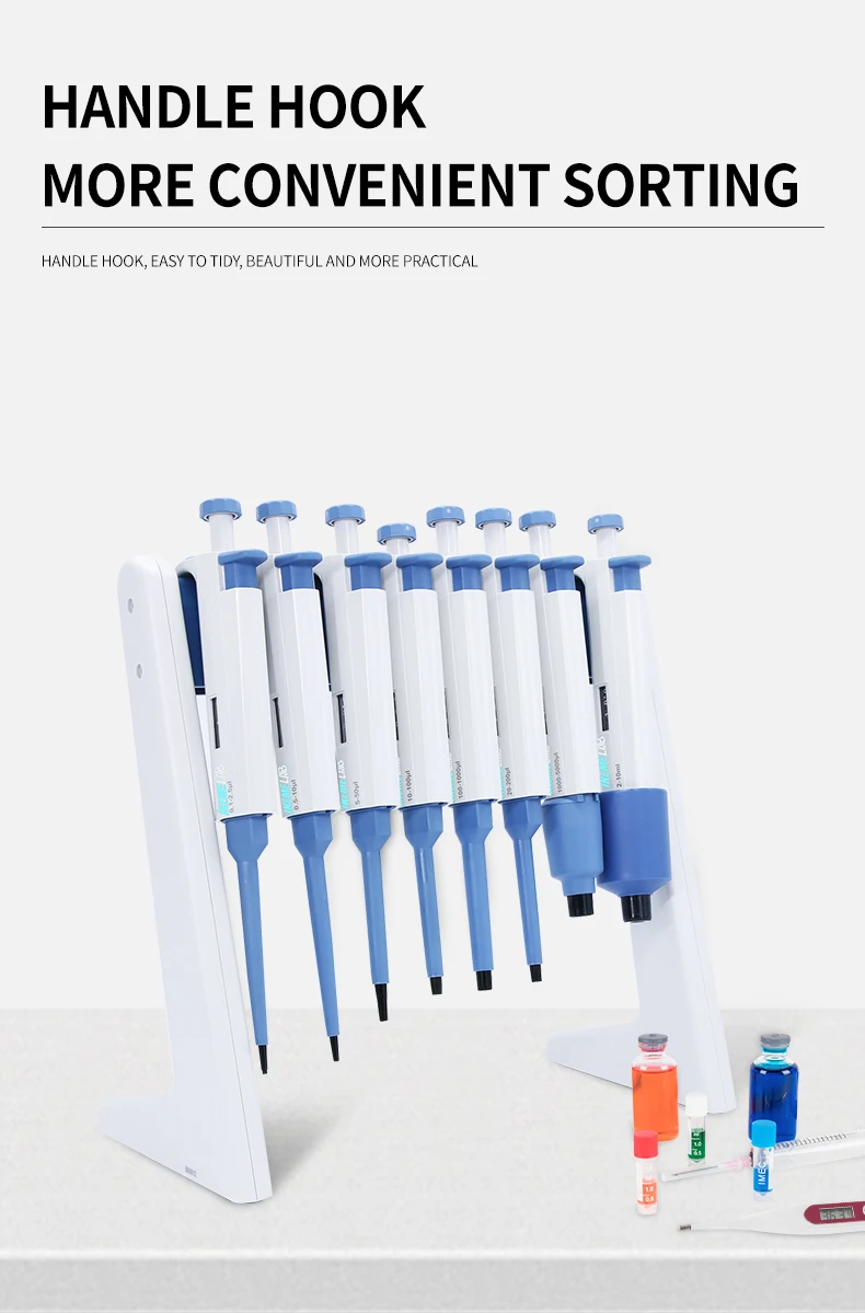 WEIAI Laboratory Pipette 100-1000ul Single Channel Digital Micropipette Adjustable Plastic Pipeta Lab Equipment With Pipette Tip