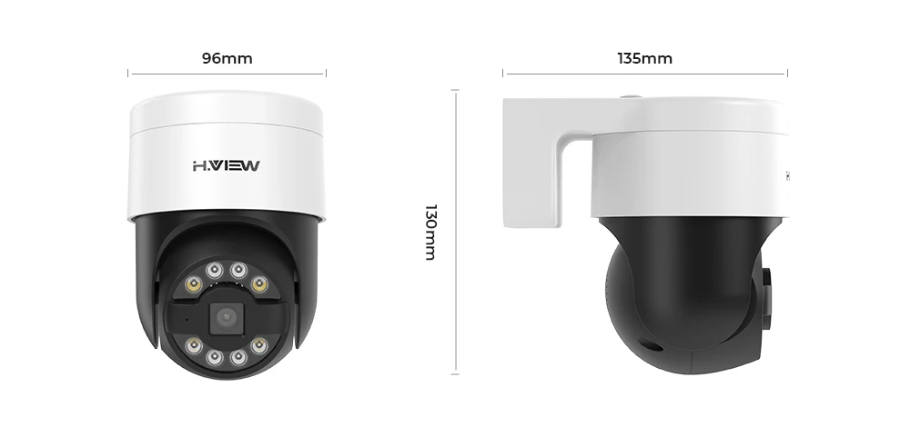 H.view 8Ch 4K 5MP 8MP Cctv Security Camera System Ptz Home Video Surveillance Kit Outdoor Ip Camera Humanoid Detection