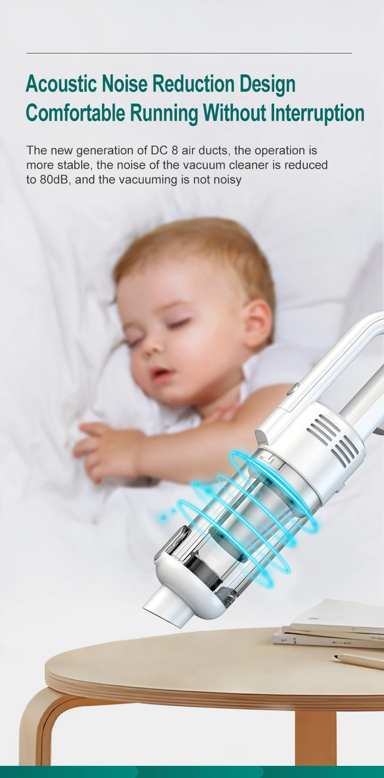 Multifunctional Handheld Vacuum Cleaner Powerful Suction HEPA Filter Wireless Vacuum Cleaner for Car Floor Household