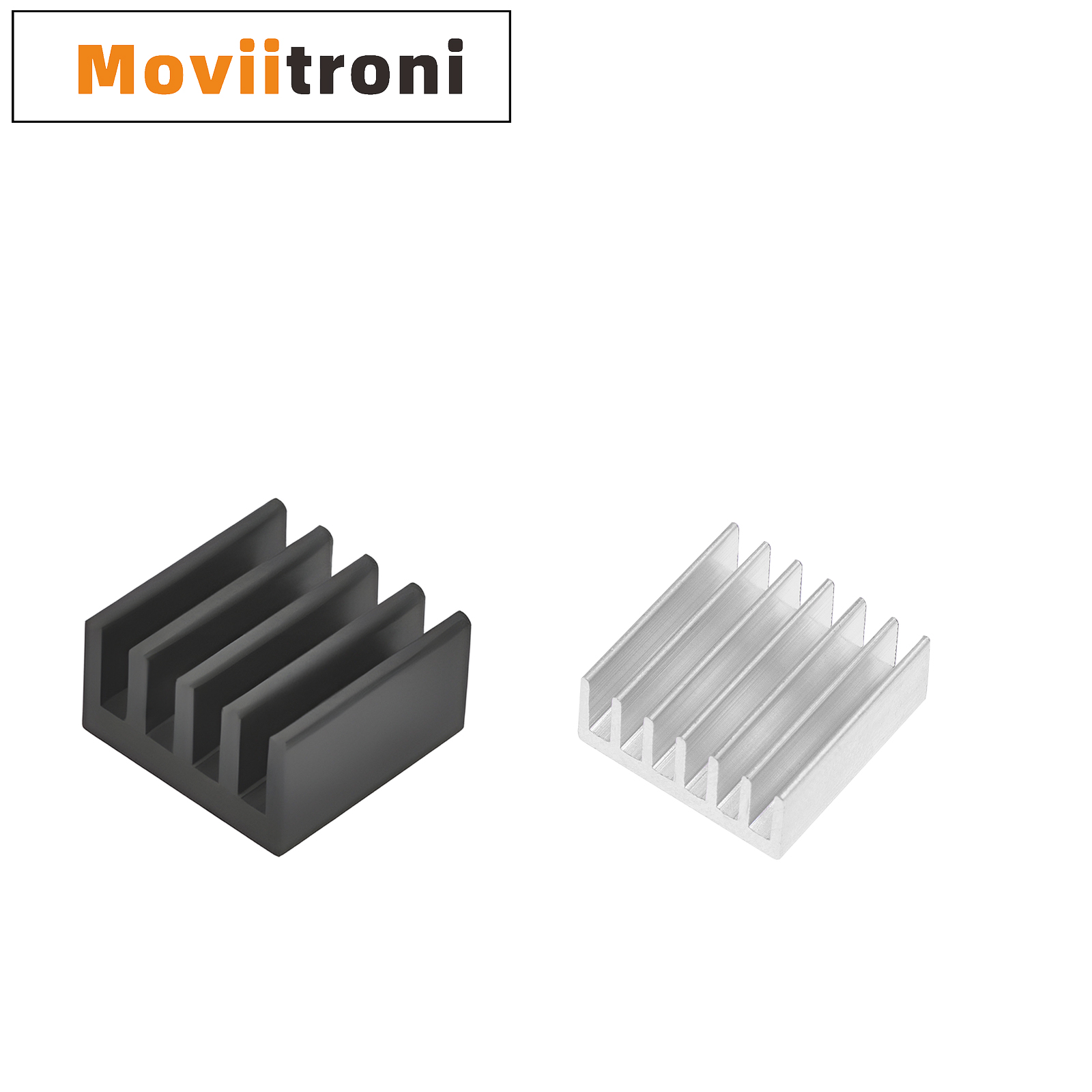 10pcs Aluminum Computer Cooler Radiator Heatsink 14x14x6mm Heat sink for Electronic Chip Heat dissipation Cooling Pads with Tape
