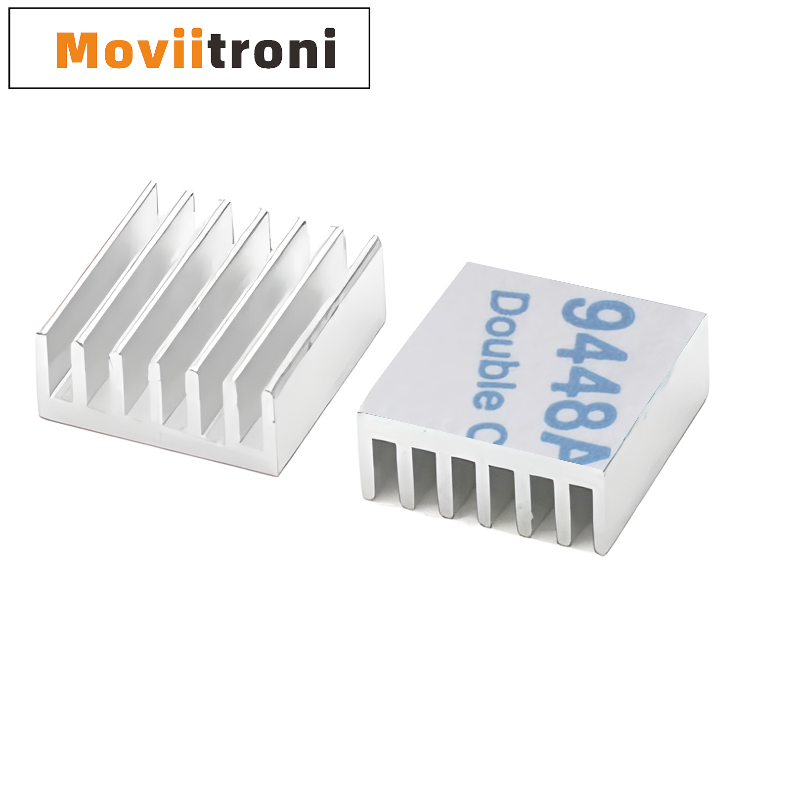 10pcs Aluminum Computer Cooler Radiator Heatsink 14x14x6mm Heat sink for Electronic Chip Heat dissipation Cooling Pads with Tape