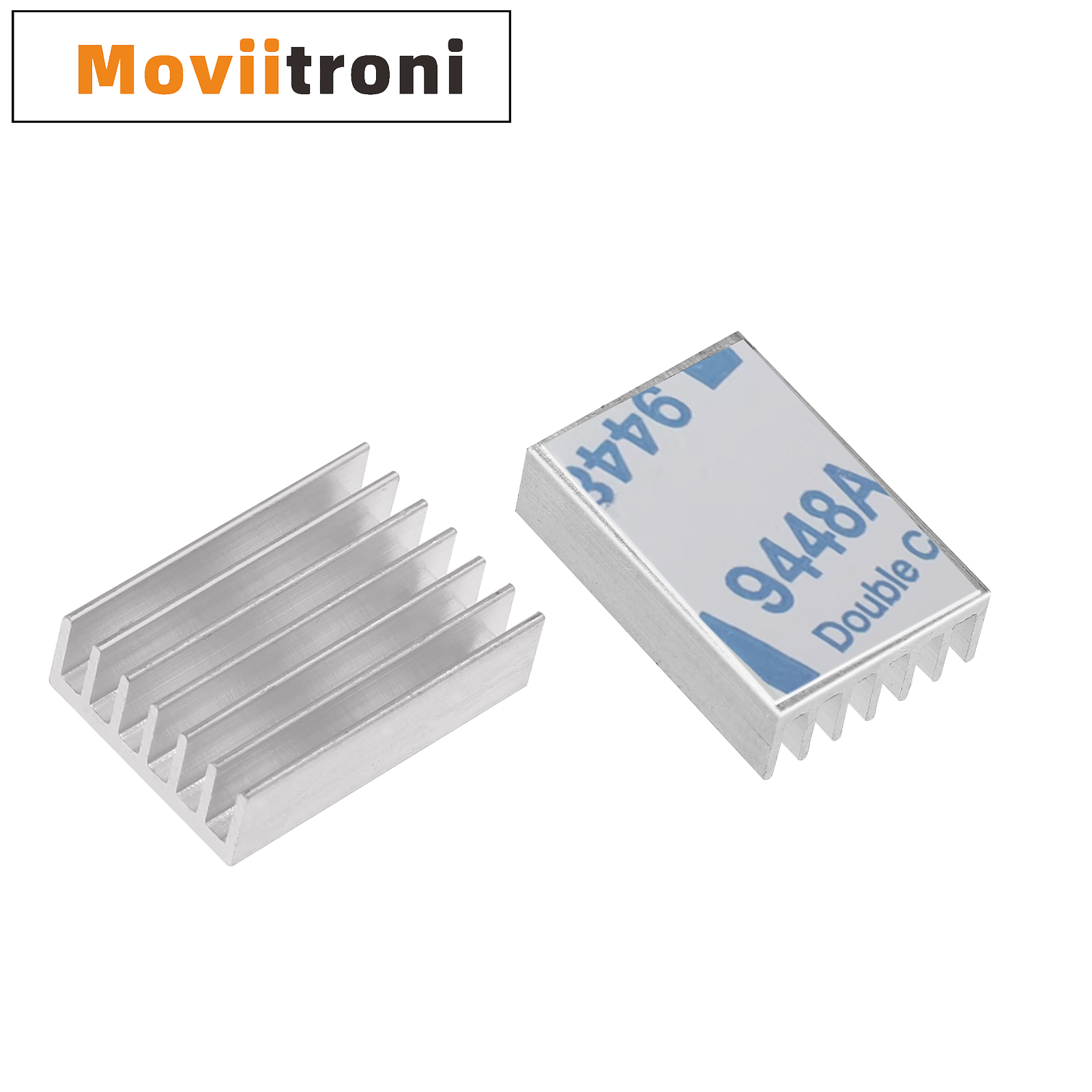 10pcs Aluminum Computer Cooler Radiator Heatsink 14x14x6mm Heat sink for Electronic Chip Heat dissipation Cooling Pads with Tape