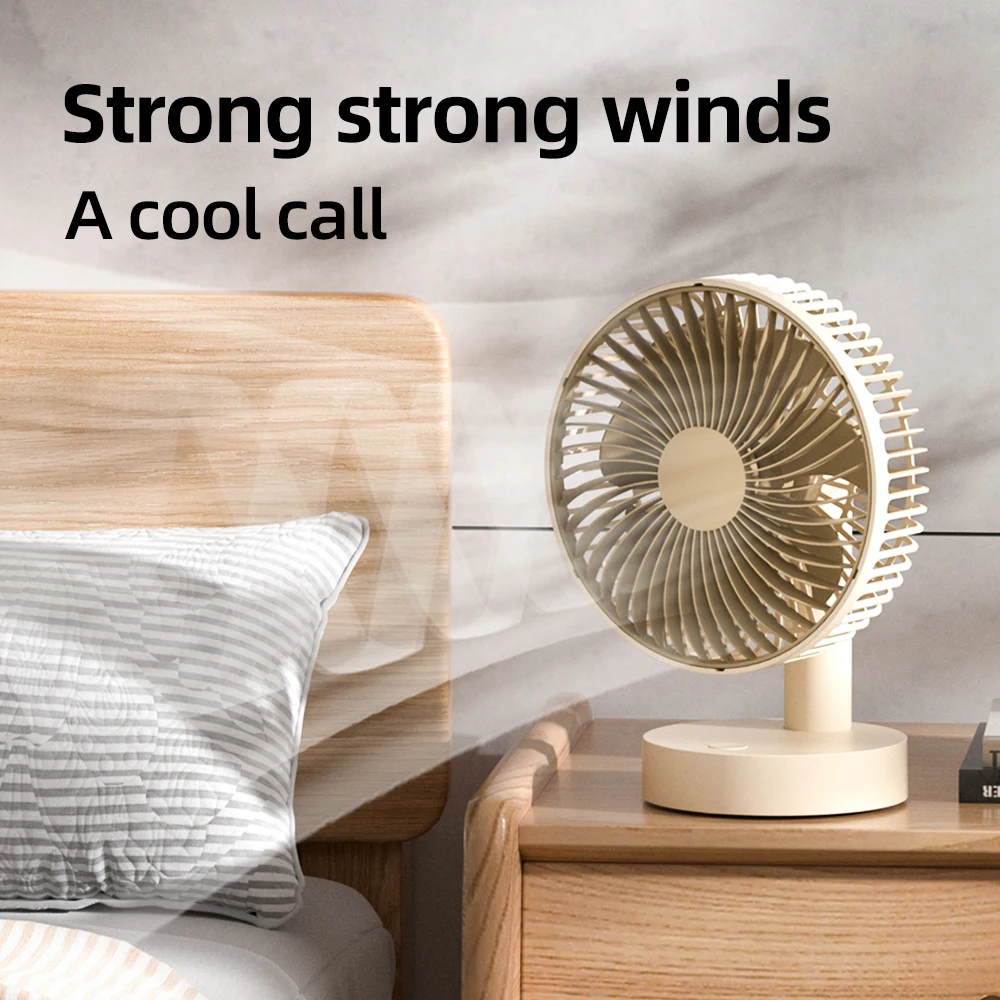 Mini USB Table Fan 4 Speeds Portable Desktop Table Cooling Fan Powered by USB Strong Wind Kipas USB Desk Fan