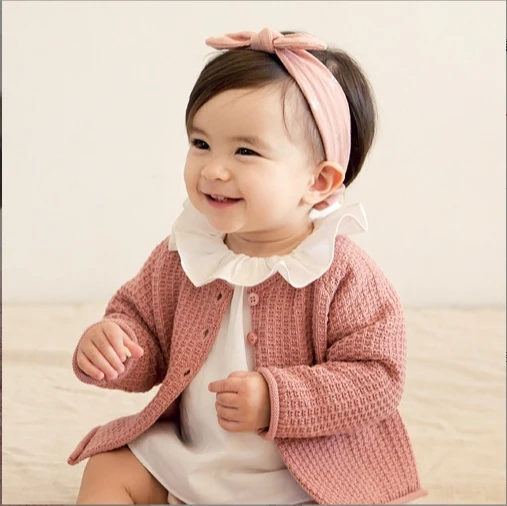 5Pcs/Lot Rabbit Ear Baby Headbands For Newborn Boys Girls Cotton Elastic Hair Bands Kids Hair Tie Bows Knot Headwraps Headwear