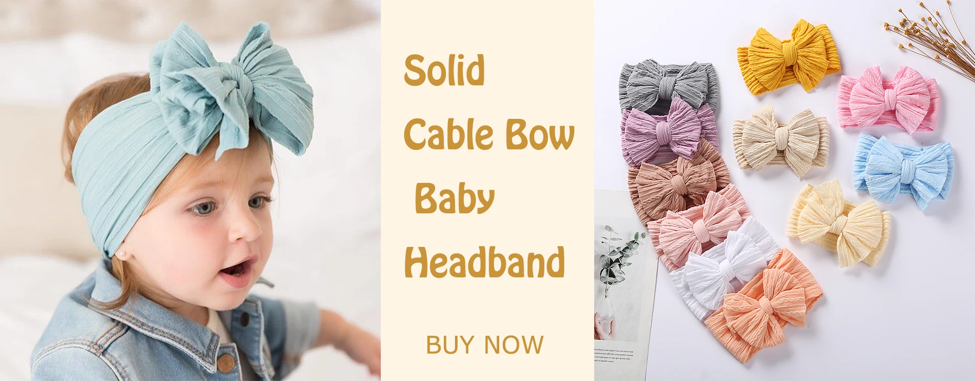 5Pcs/Lot Rabbit Ear Baby Headbands For Newborn Boys Girls Cotton Elastic Hair Bands Kids Hair Tie Bows Knot Headwraps Headwear