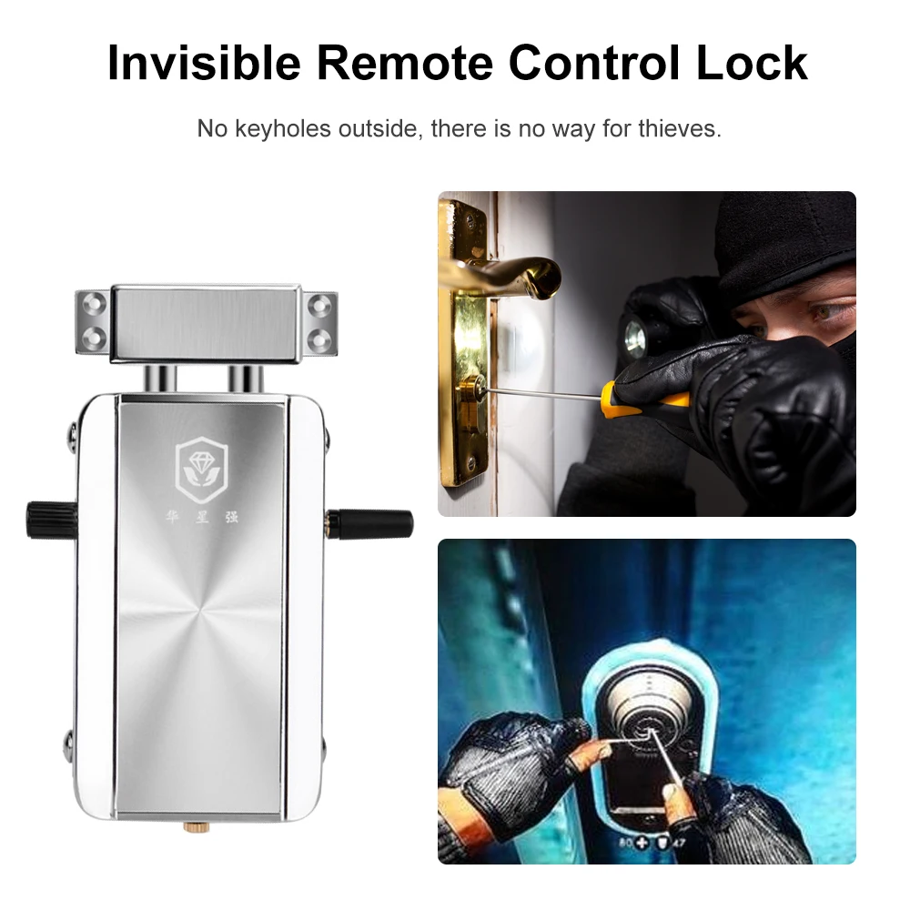 Tuya Wifi Remote Control Lock TTLock Smart Door Lock Wireless Bluetooth Smart Lock Invisible Deadbolt Hidden Keyless Locks