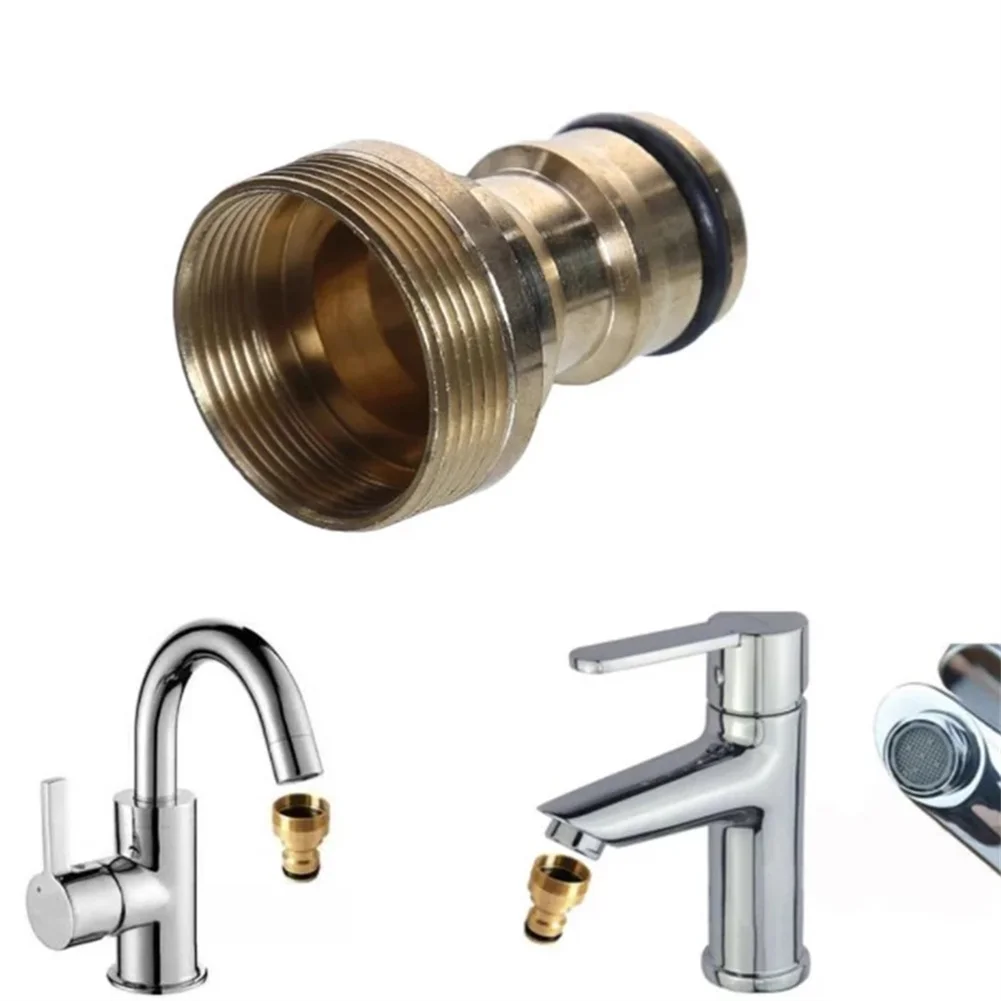 1PCS Outdoor Industry Home Faucet Tap Adaptor Tap Connector Brass Male Thread Hose Pipe Accessories Adapter Fitting