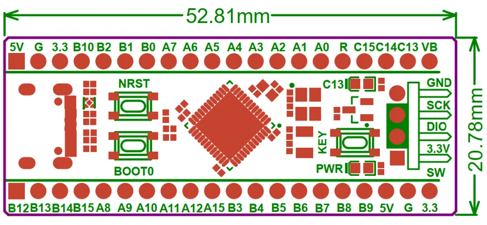 STM32F401 STM32F411 Development Board STM32F401CCU6/CDU6 STM32F411CEU6 STM32F4 Learning Board 84Mhz 64KB RAM 256KB ST-LINK V2