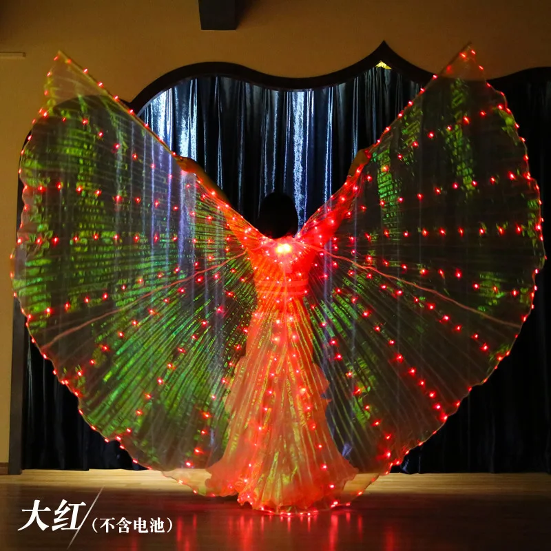 Ruoru Alas Angle LED Wings Adult Children Costume Cape Circus Led Light Luminous Costumes Party Show Led Isis Wings Dancewear