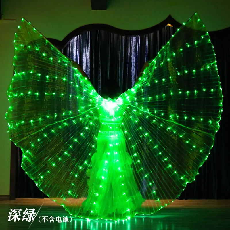 Ruoru Alas Angle LED Wings Adult Children Costume Cape Circus Led Light Luminous Costumes Party Show Led Isis Wings Dancewear