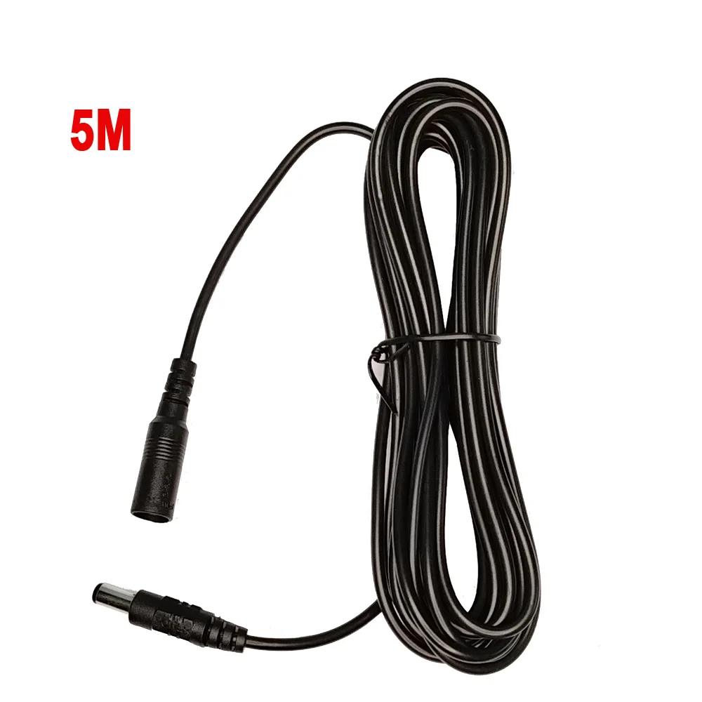 10M/ 5M 5.5mm*2.1mm DC Power Connector Extension Cord Jack Adapter Lead Cable DC Female Male Extension External Plug
