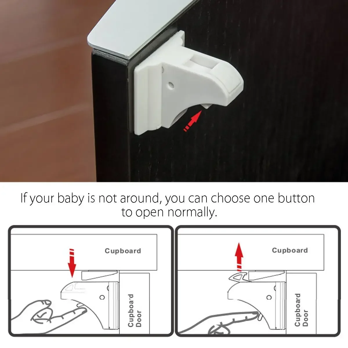 Magnetic Child Lock Children Protection Baby Safety Lock Drawer Latch Cabinet Door Lock Limiter Children Security Locks