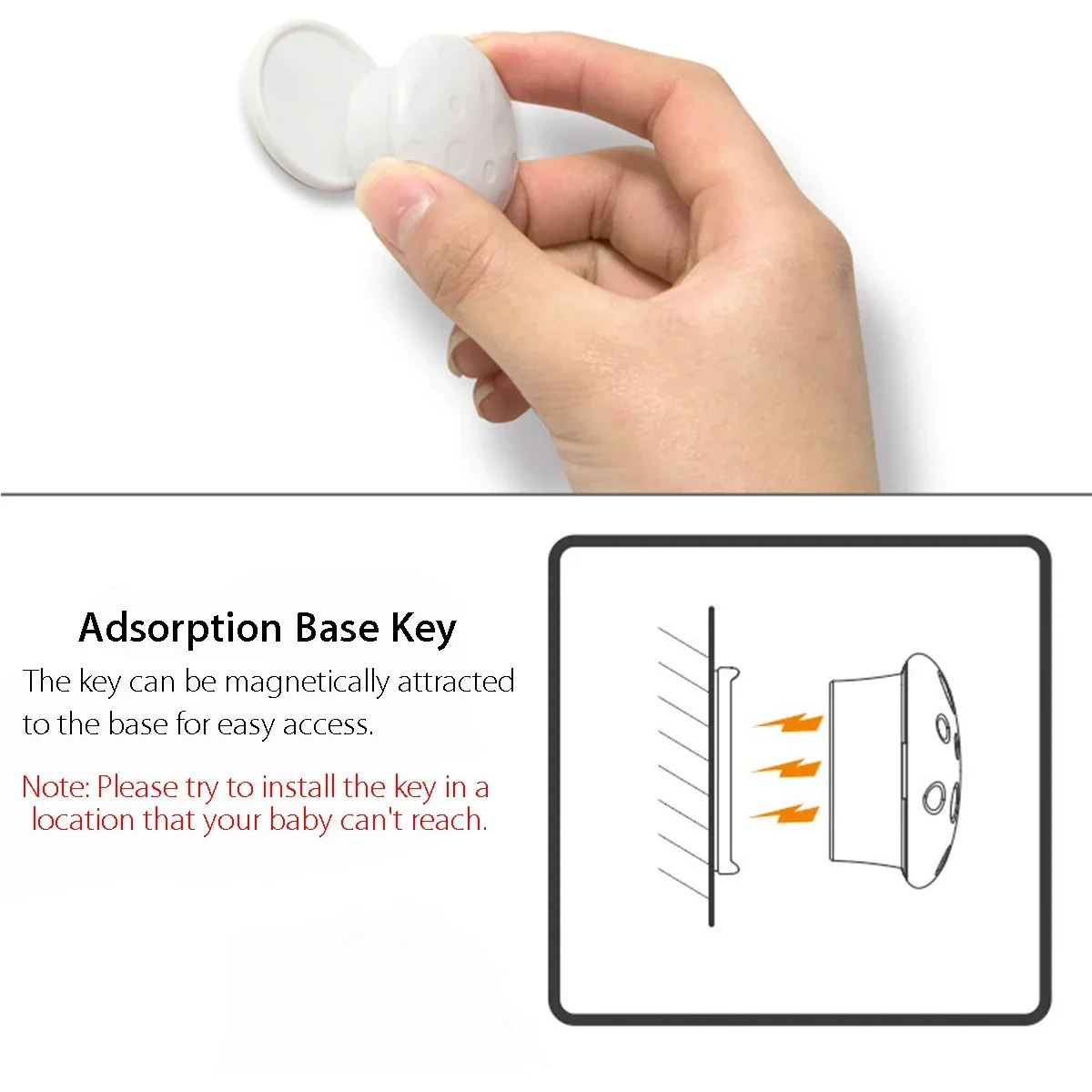 Magnetic Child Lock Children Protection Baby Safety Lock Drawer Latch Cabinet Door Lock Limiter Children Security Locks