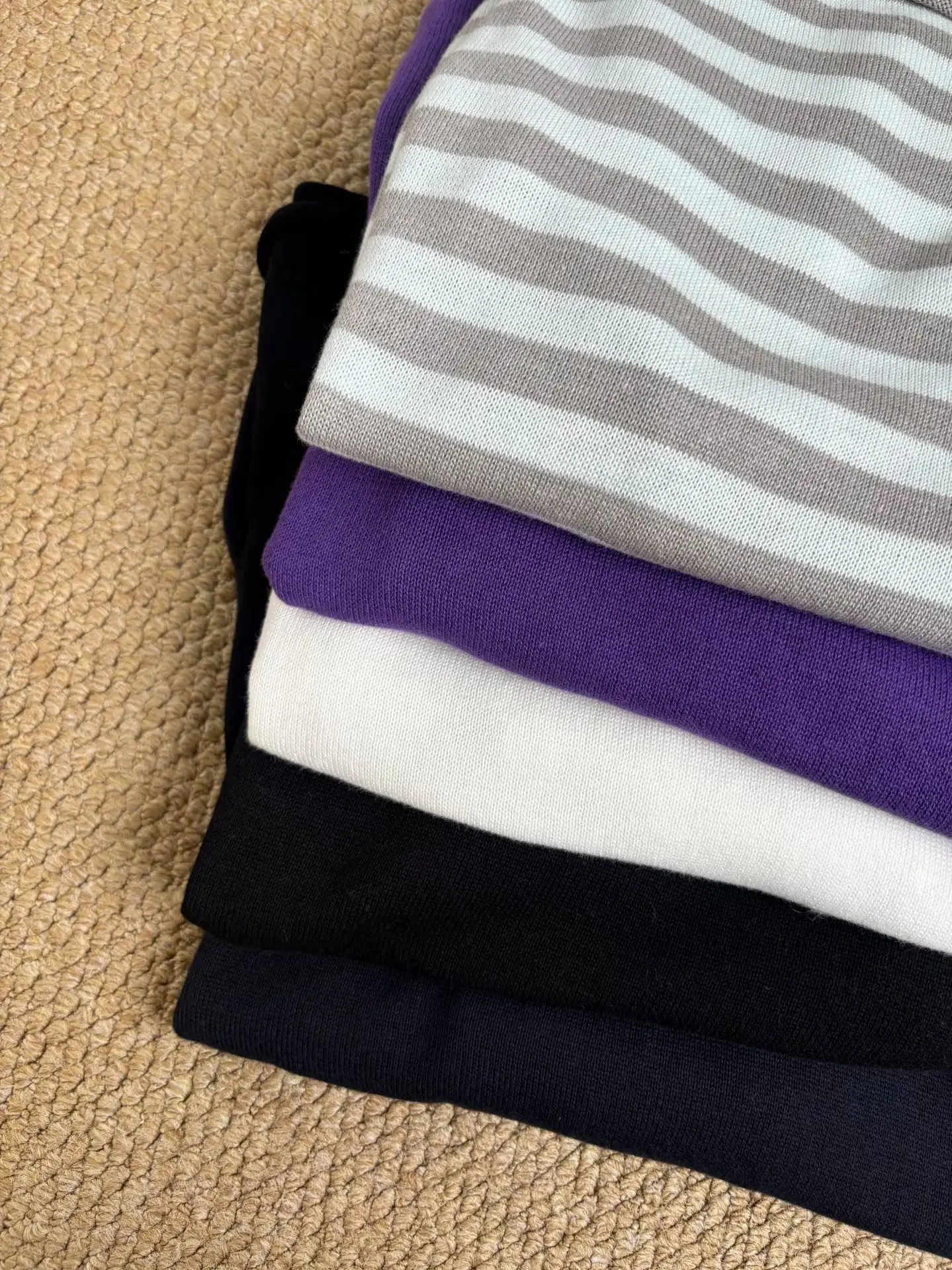 Raw Hem Navy Long Sleeve T-shirt Autumn Sweet Round Neck Cotton Tee Shirt For Woman Casual Vintage Streetwear Cute Tshirt Top