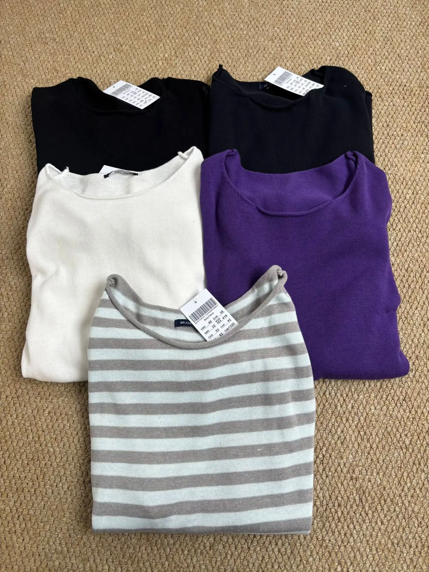 Raw Hem Navy Long Sleeve T-shirt Autumn Sweet Round Neck Cotton Tee Shirt For Woman Casual Vintage Streetwear Cute Tshirt Top