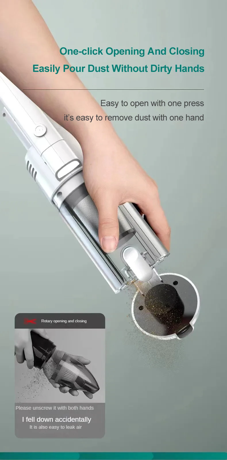 15000pa Multifunctional Handheld Vacuum Cleaner Powerful Suction HEPA Filter Wireless Vacuum Cleaner for Floor Household