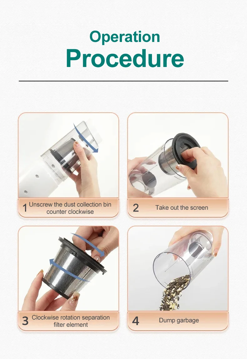15000pa Multifunctional Handheld Vacuum Cleaner Powerful Suction HEPA Filter Wireless Vacuum Cleaner for Floor Household