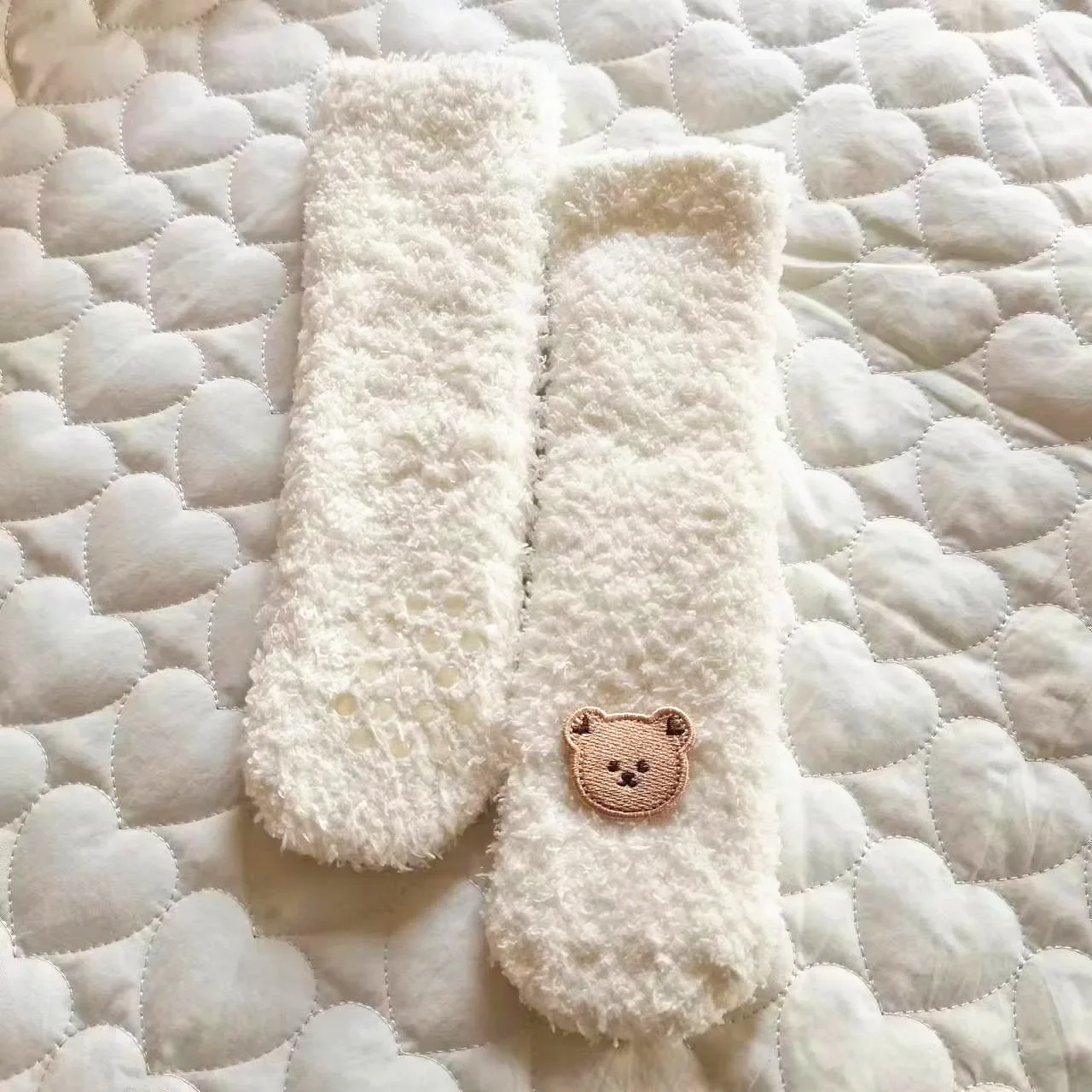 Winter Baby Socks Thick Warm Long Socks for Toddler White Autumn Winter PlushKnee Newborn Anti Slip Floor Socks Baby Accessories