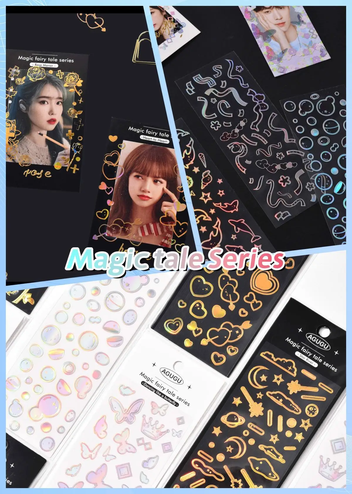 KPop Stickers Galore: The Ultimate Collection of Cute Aesthetic & Sparkly Korean Stickers for Toploader Deco Journaling & More