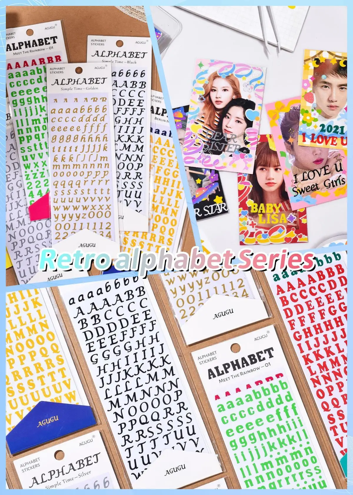KPop Stickers Galore: The Ultimate Collection of Cute Aesthetic & Sparkly Korean Stickers for Toploader Deco Journaling & More