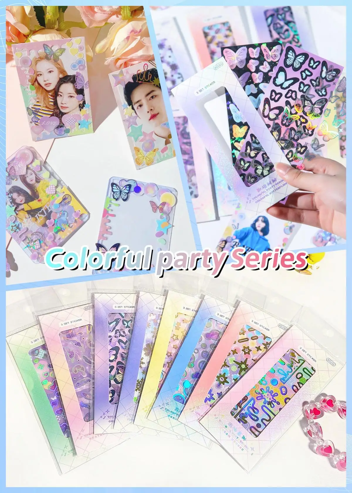 KPop Stickers Galore: The Ultimate Collection of Cute Aesthetic & Sparkly Korean Stickers for Toploader Deco Journaling & More