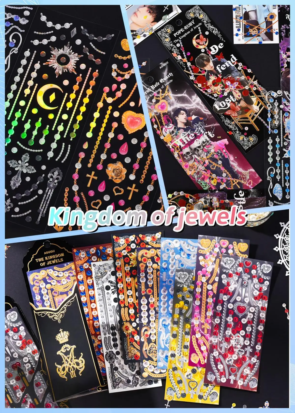 KPop Stickers Galore: The Ultimate Collection of Cute Aesthetic & Sparkly Korean Stickers for Toploader Deco Journaling & More