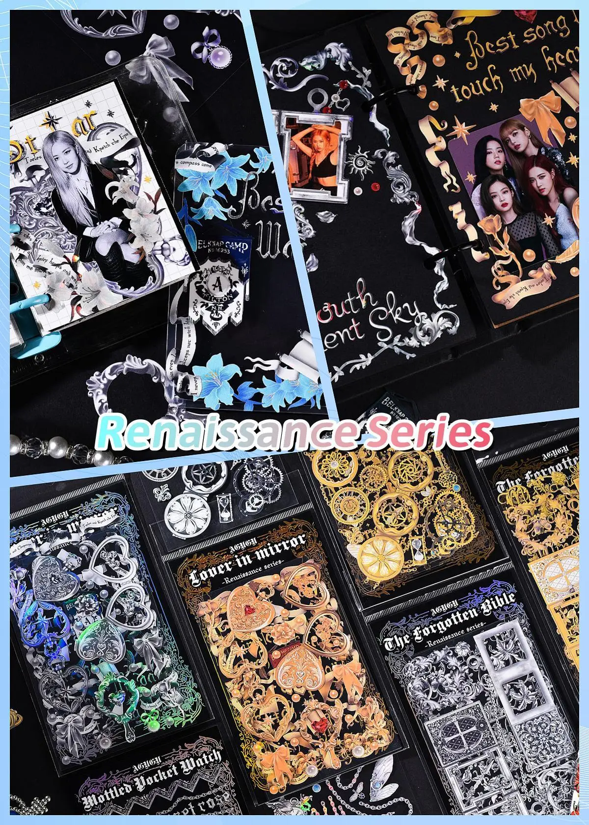 KPop Stickers Galore: The Ultimate Collection of Cute Aesthetic & Sparkly Korean Stickers for Toploader Deco Journaling & More