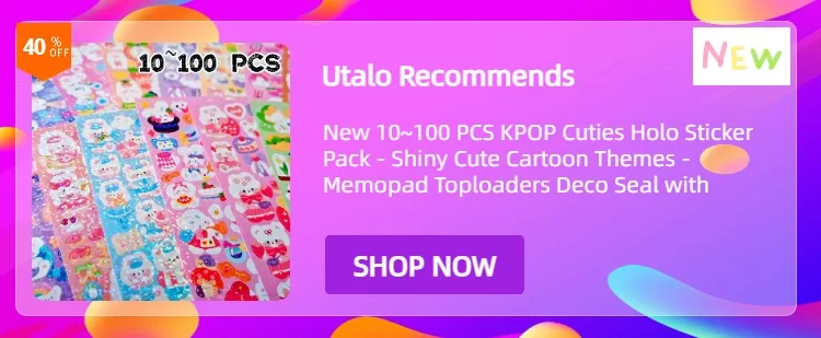KPop Stickers Galore: The Ultimate Collection of Cute Aesthetic & Sparkly Korean Stickers for Toploader Deco Journaling & More