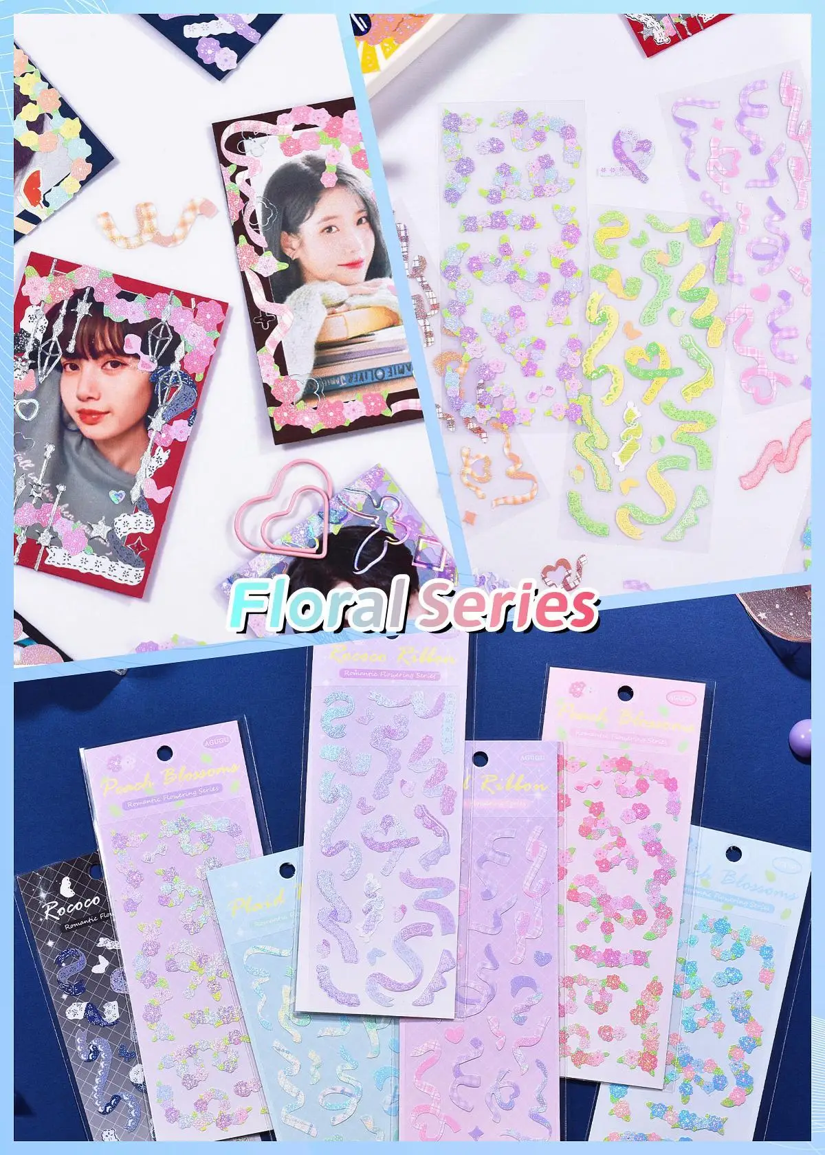 KPop Stickers Galore: The Ultimate Collection of Cute Aesthetic & Sparkly Korean Stickers for Toploader Deco Journaling & More