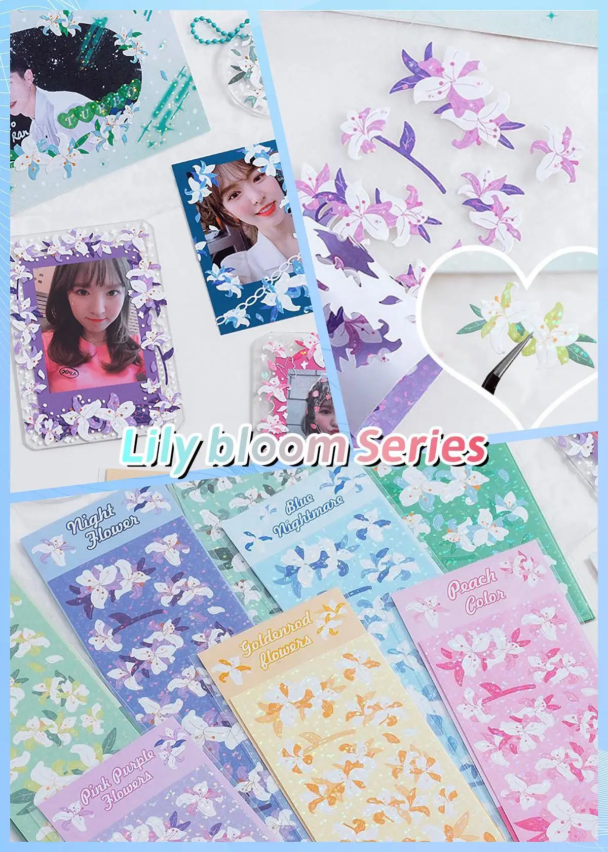 KPop Stickers Galore: The Ultimate Collection of Cute Aesthetic & Sparkly Korean Stickers for Toploader Deco Journaling & More