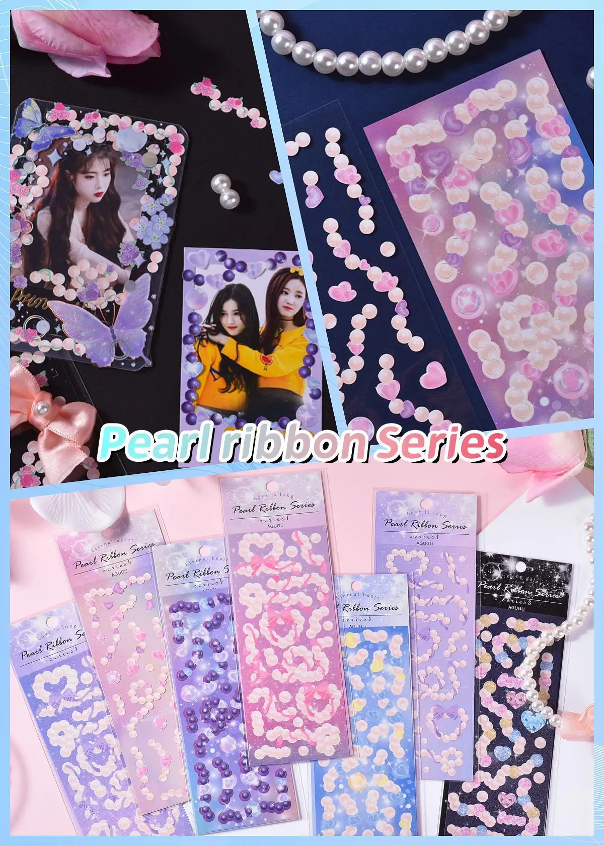 KPop Stickers Galore: The Ultimate Collection of Cute Aesthetic & Sparkly Korean Stickers for Toploader Deco Journaling & More