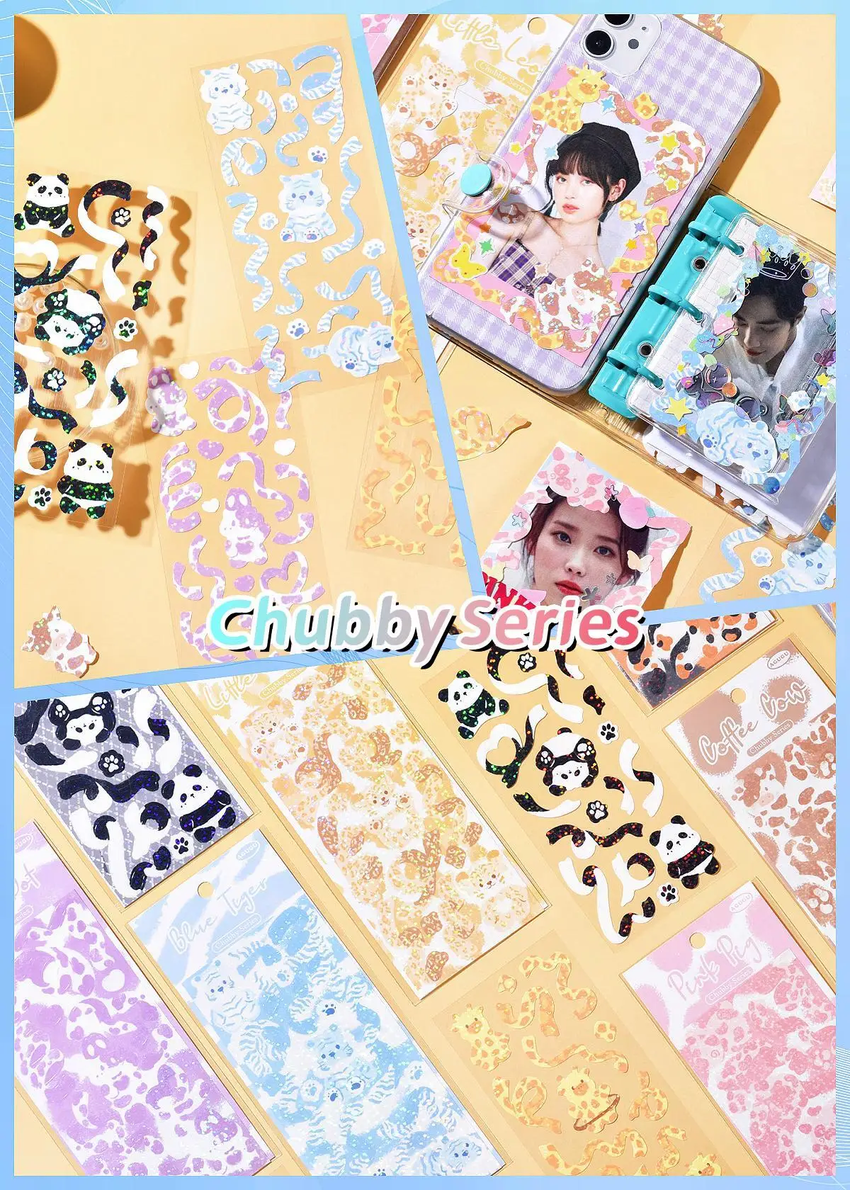 KPop Stickers Galore: The Ultimate Collection of Cute Aesthetic & Sparkly Korean Stickers for Toploader Deco Journaling & More