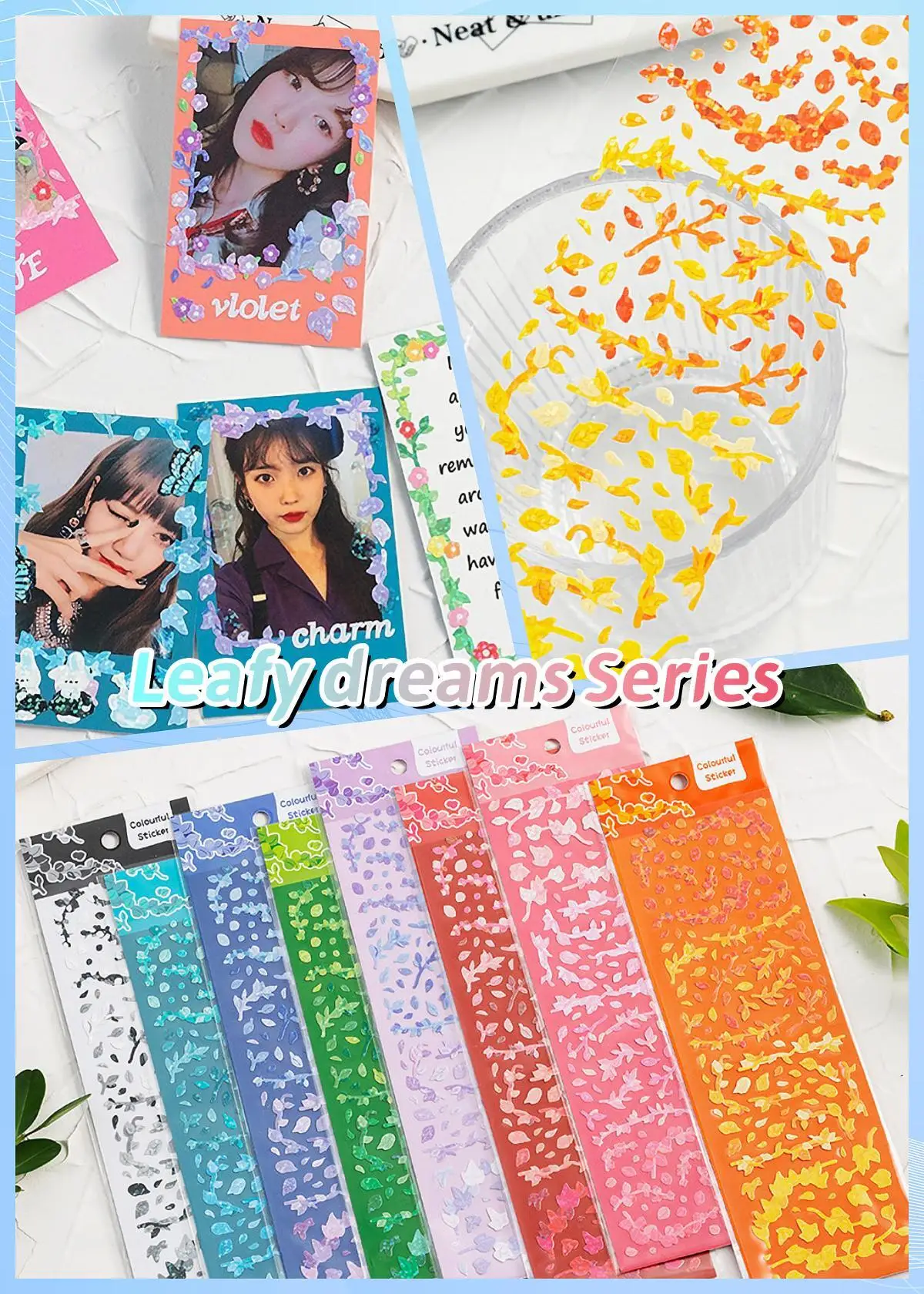 KPop Stickers Galore: The Ultimate Collection of Cute Aesthetic & Sparkly Korean Stickers for Toploader Deco Journaling & More