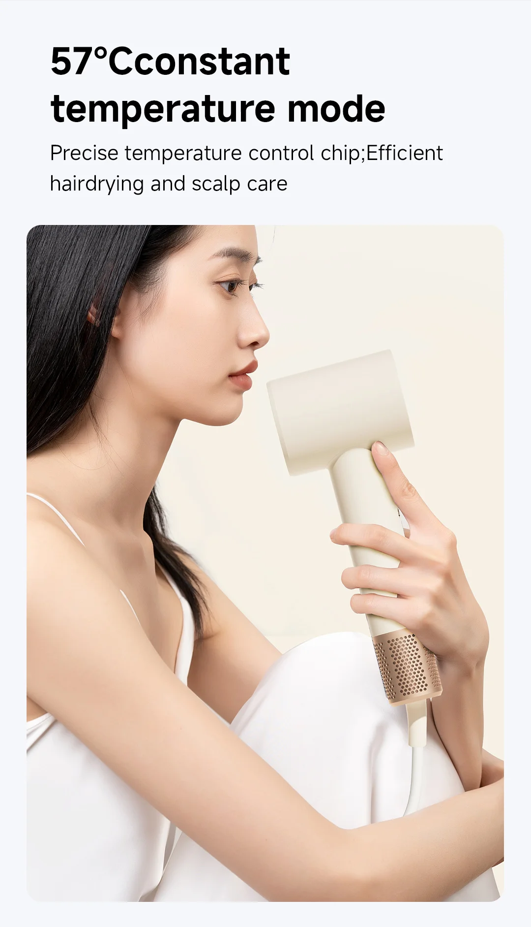 DOCO Hair Dryer 75m/s High Speed 200 Million Negative Ions Hair Care 110000 Rpm Professional Lightweight Home Travel Gift