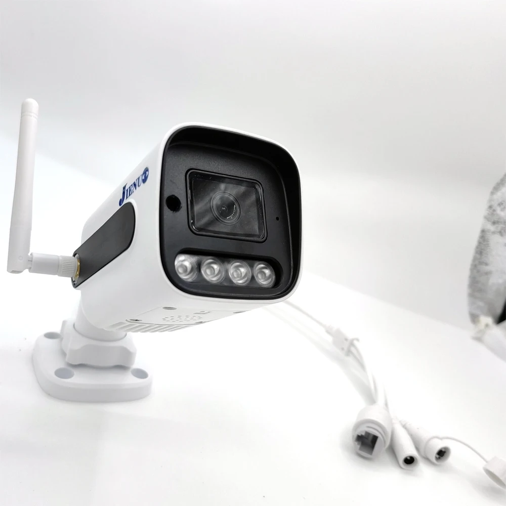 JIENUO 5MP Wifi Camera IP 128G Outdoor Waterproof Wireless NightVision 32G 64G Security Surveillance 1080P Onvif Home Cam CamHi