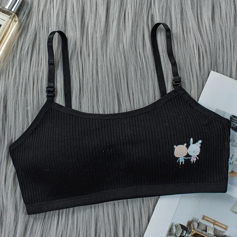 8-16 Years Kids Bras Young Girls Underwear Teenage Training Bras Women Cotton Kids cute Brassiere Tube Tops Girl's Sport Bras